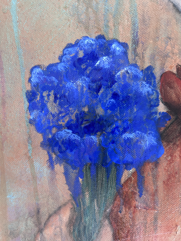 Détails Bouquet de Violettes Portrait abstrait bouquet de violettes