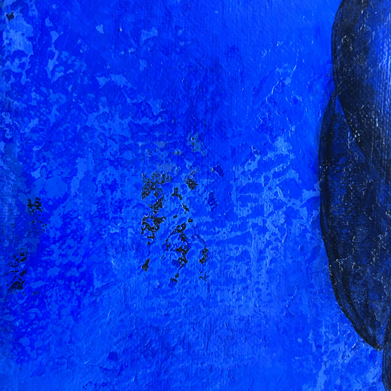 Détail Nu bleu Détail fond portrait femme arcachon