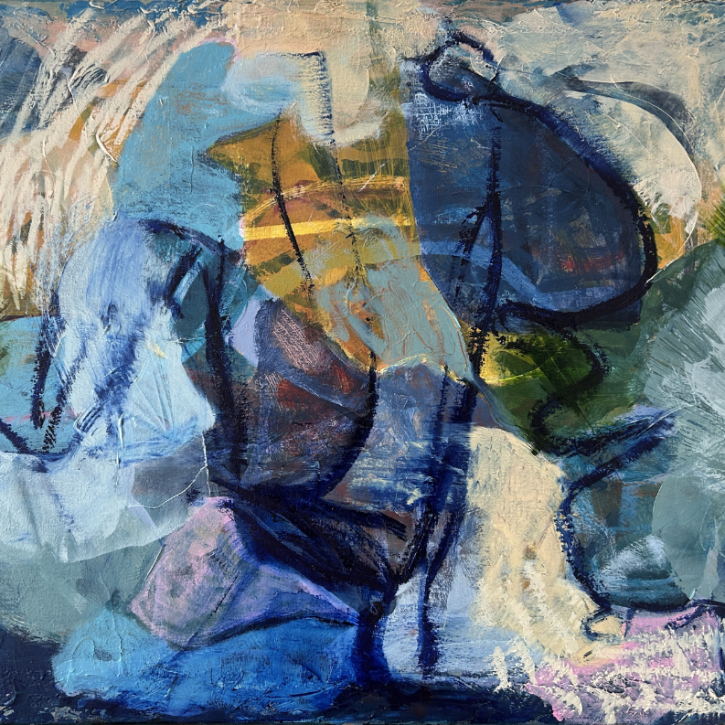 Oeuvre expressionnisme abstrait contemporain Bordeaux